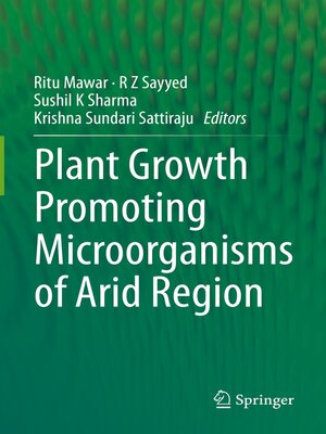 cover image of Plant Growth Promoting Microorganisms of Arid Region